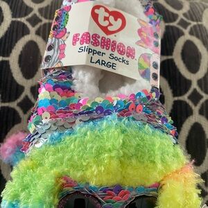 Ty Kids Sequin Slippers - Rainbow